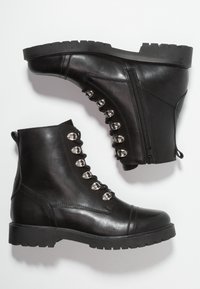Zign Bottines à lacets - black