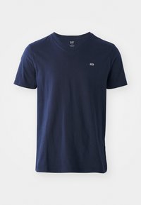 EVERYDAY MICRO LOGO VEE - T-shirt basique - tapestry navy