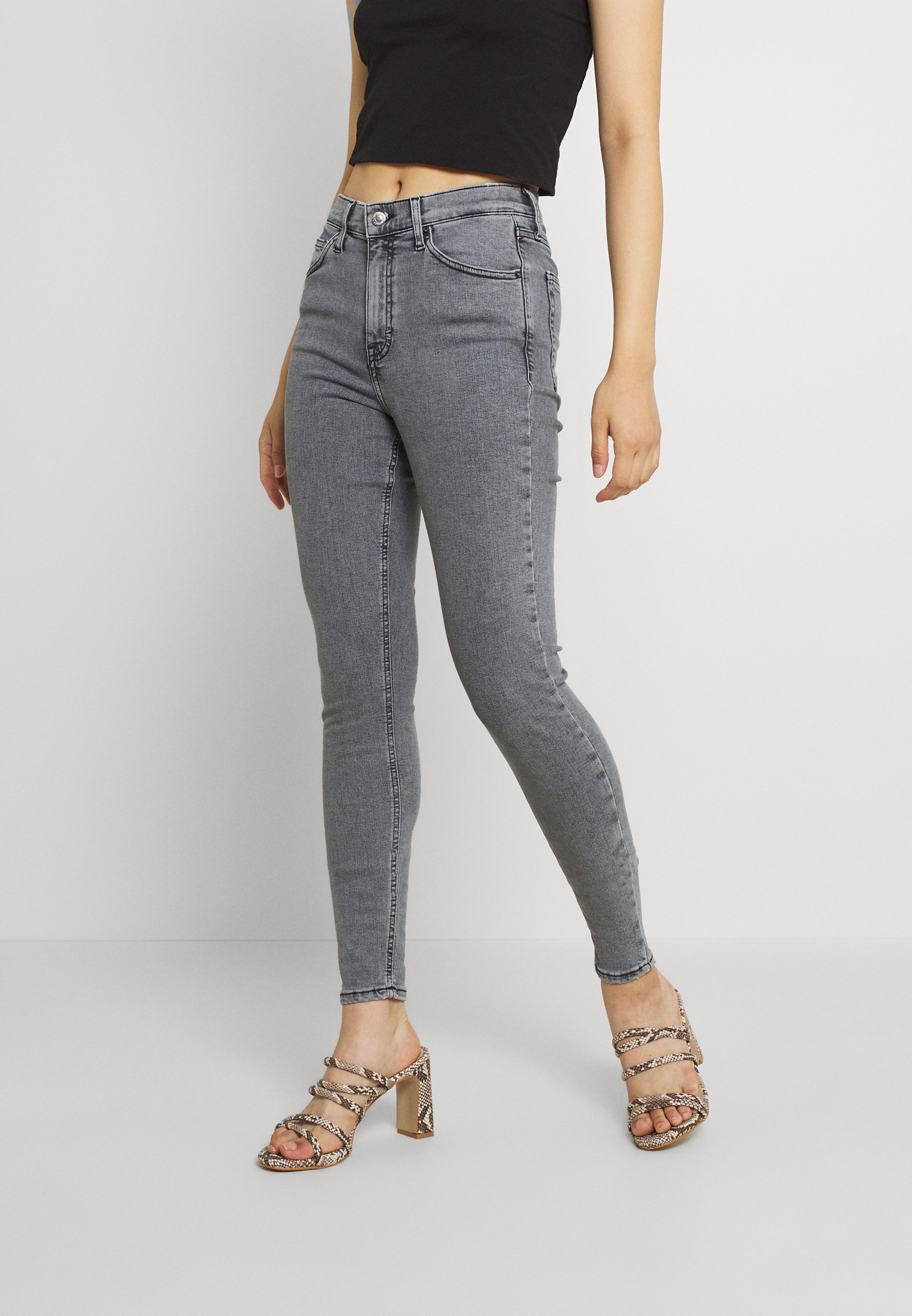 Topshop JAMIE - Vaqueros pitillo - grey/gris - Zalando.es