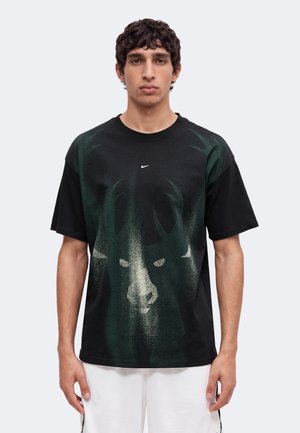 Nike Performance, MILWAUKEE BUCKS MIL ICON TEE - Клубно облекло - black