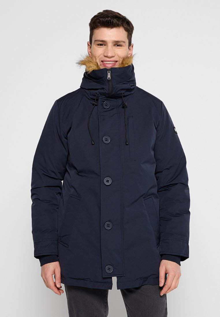 Schott Winterjas donkerblauw Schott Winterjas donkerblauw