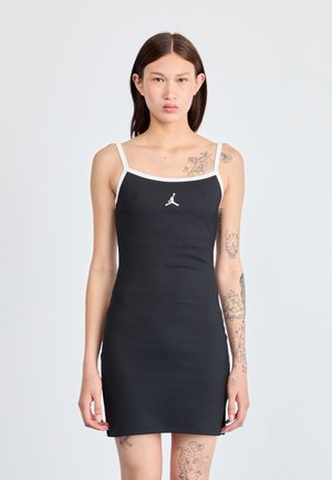 Jordan SLIM TANK DRESS - Robe fourreau - black/white