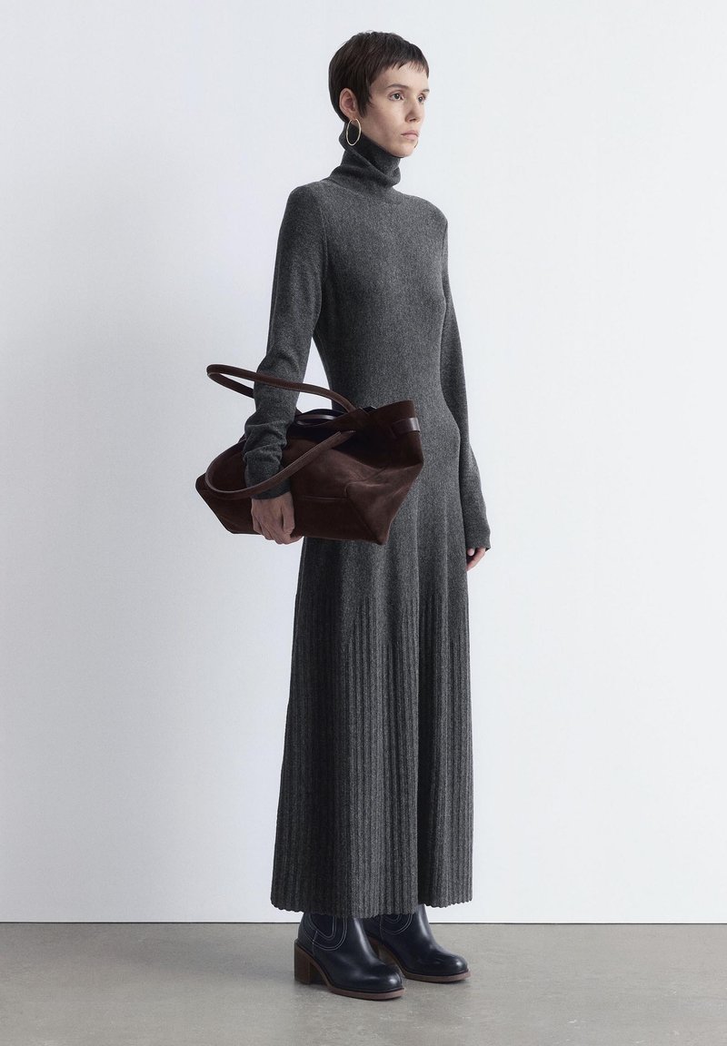 & OTHER STORIES TURTLENECK - Jumper dress - dark grey - Zalando
