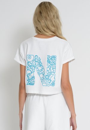 NB LOGO - Print T-shirt - off white