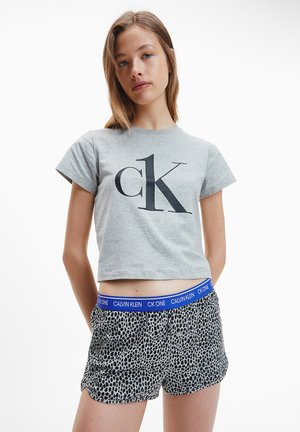 SHORT SET - Conjunto de pijama - grey top/bag mini giraffe grey