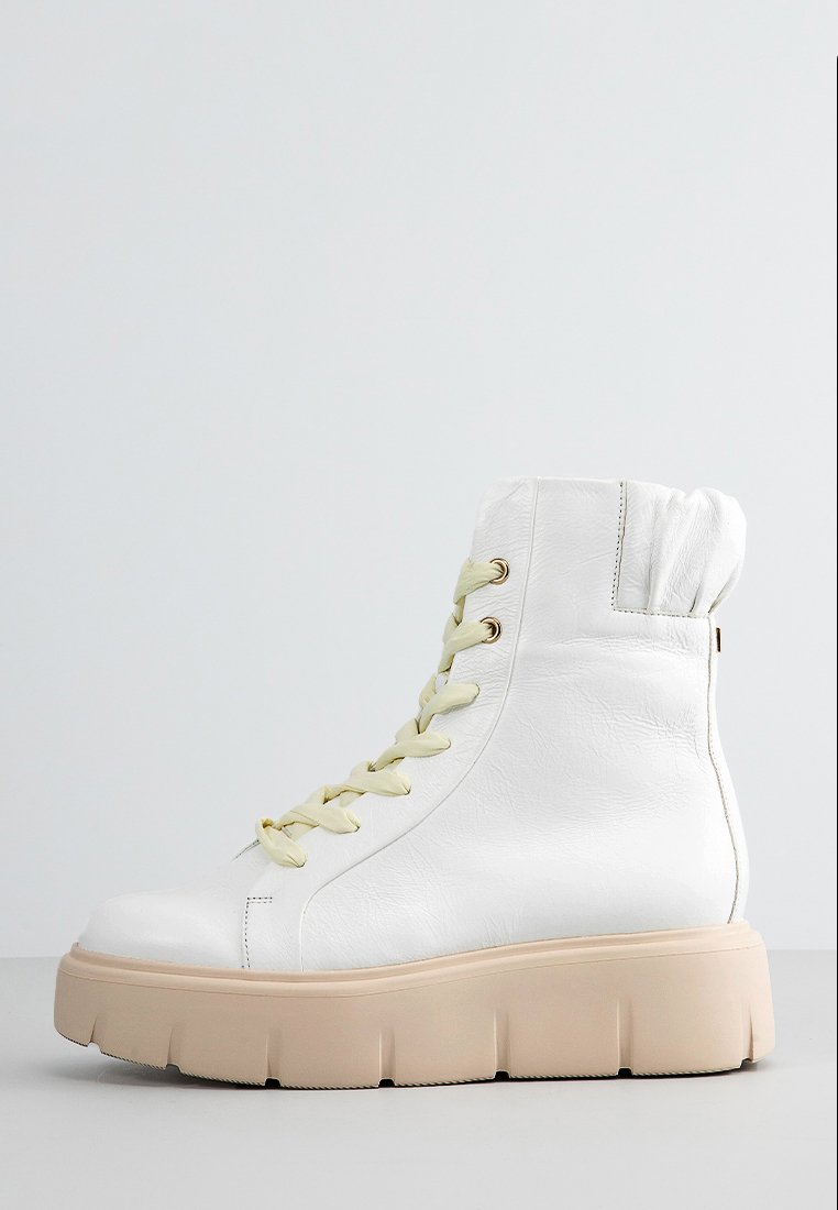 Högl Schnürstiefeletten weiß