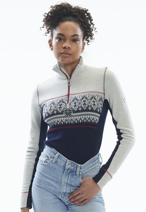 Dale of Norway MORITZ BASIC - Суитшърт - navy white raspberry