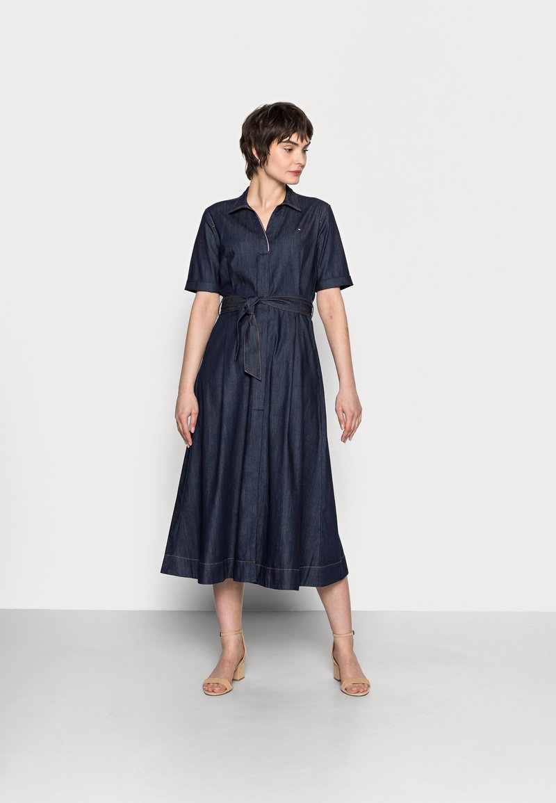 Tommy Hilfiger DENIM DRESS CHRISSY Denim dress denim/darkblue