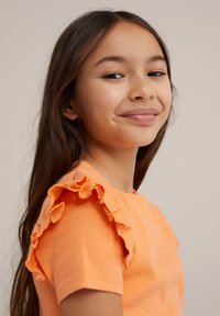 WE Fashion Marškinėliai su spaudiniu - orange