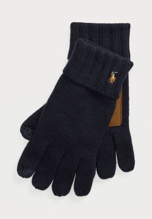 MERINO WOOL TOUCH SCREEN GLOVES UNISEX - Gloves - hunter navy