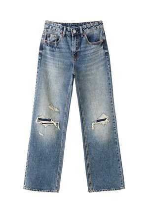 Stradivarius, D92 STRAIGHT WIDE-LEG JEANS - Wide Leg - blue-black denim