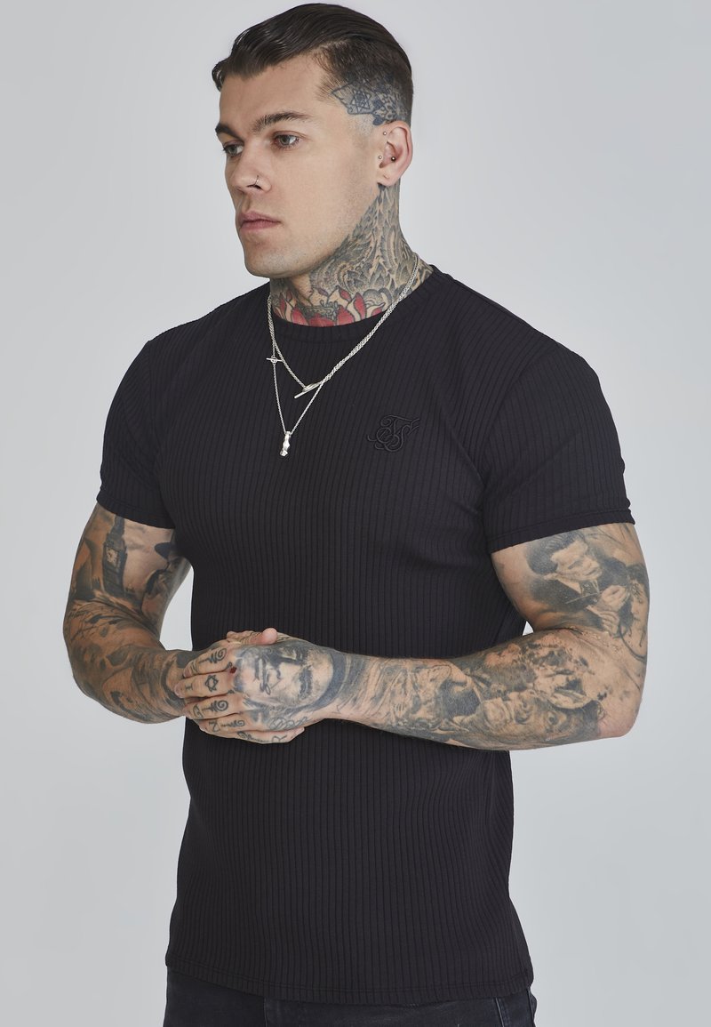 SIKSILK T-shirts basic - black