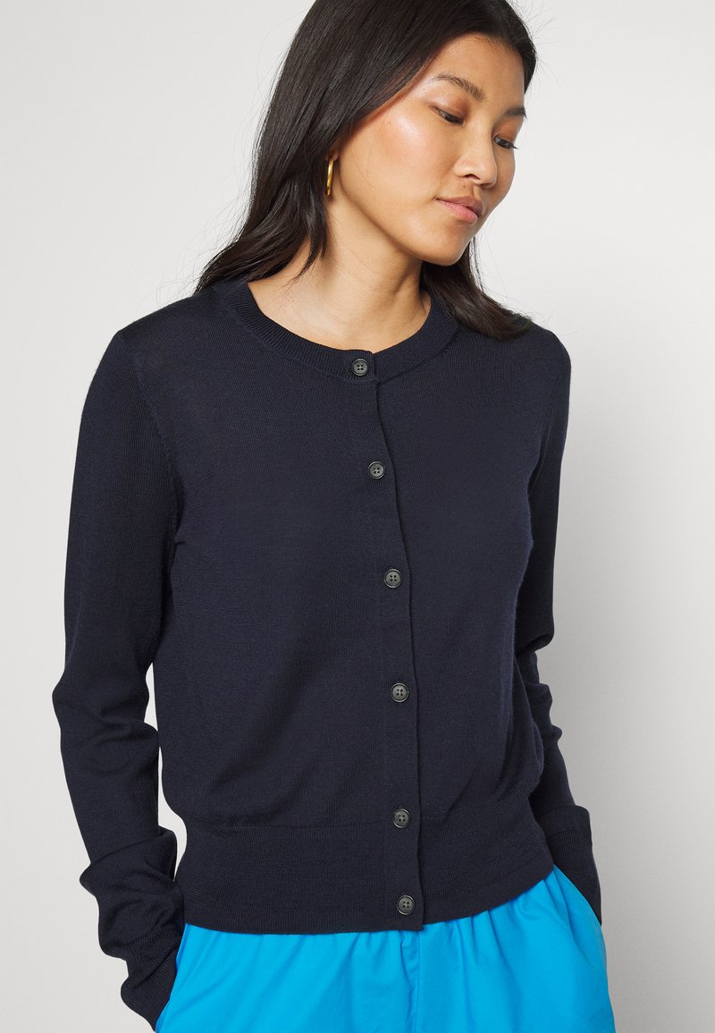 GAP CARDI SHORT Cardigan navy uniform/dark blue Zalando.co.uk