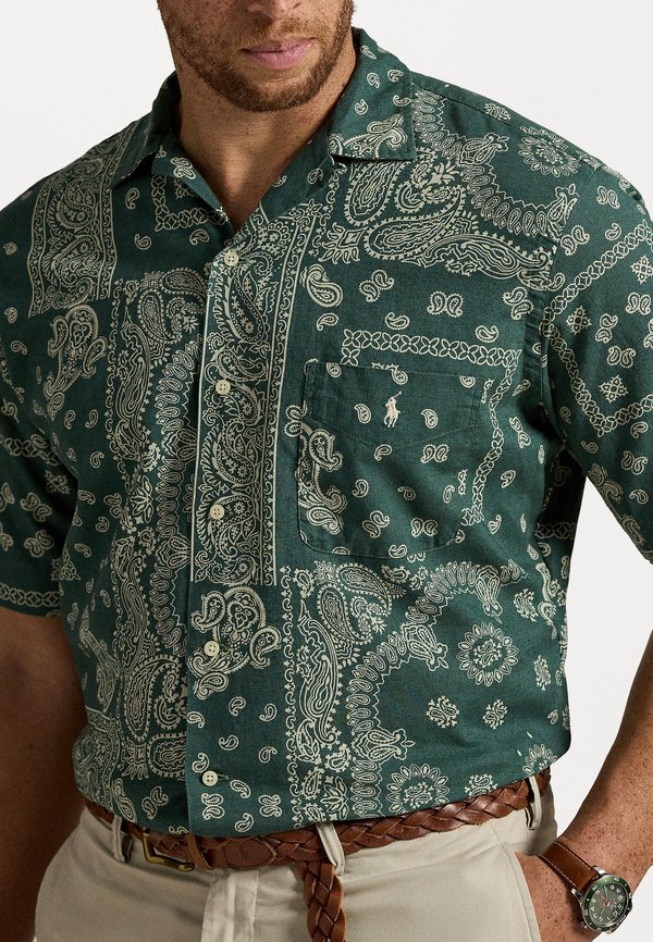 BANDANNA-PRINT CAMP SHIRT - Shirt4