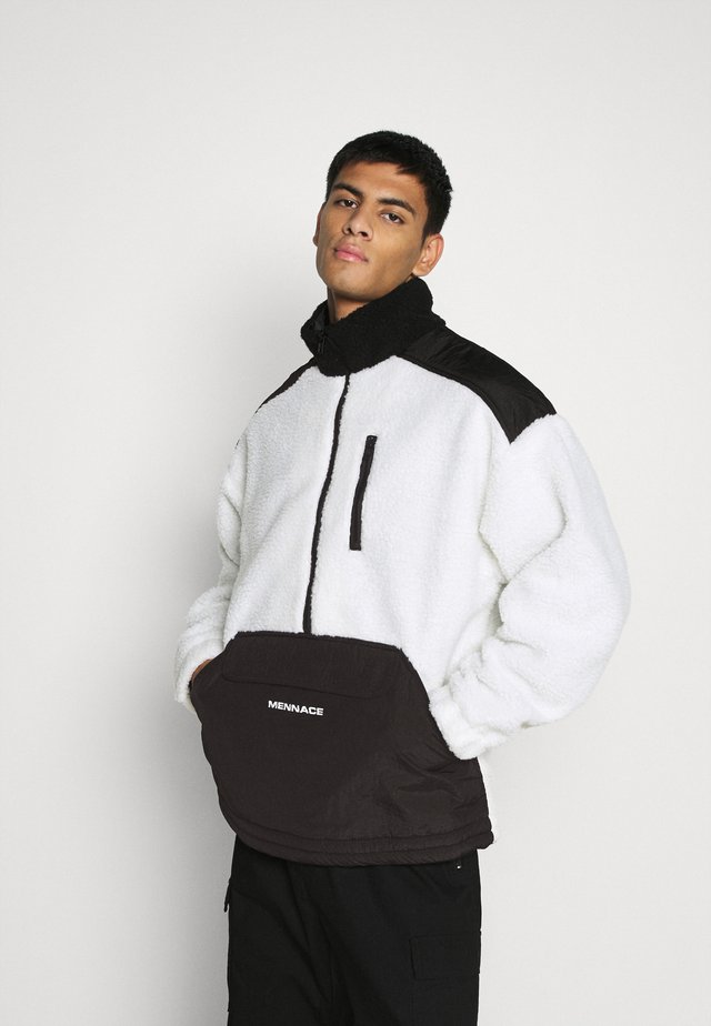 HALF ZIP PANELLED - Giacca leggera - white