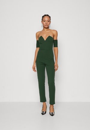 DONDA V NECK - Kombinezons - bottle green