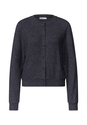 Street One, LANGARM JACKE IM STRICK-LOOK MIT RUNDHALS - Gilet - indigo night mel