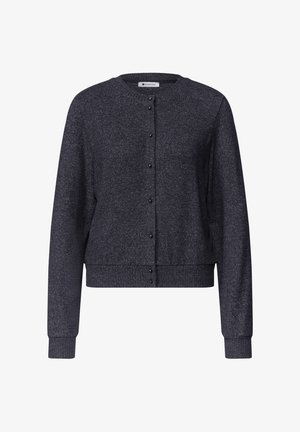 Street One, LANGARM JACKE IM STRICK-LOOK MIT RUNDHALS - Gilet - indigo night mel