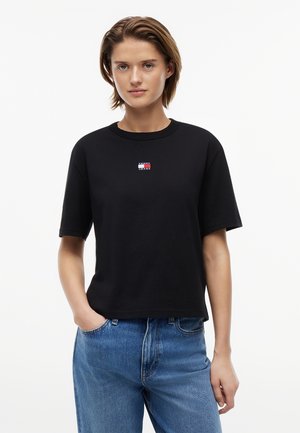 Tommy Jeans, T-shirt basic - black