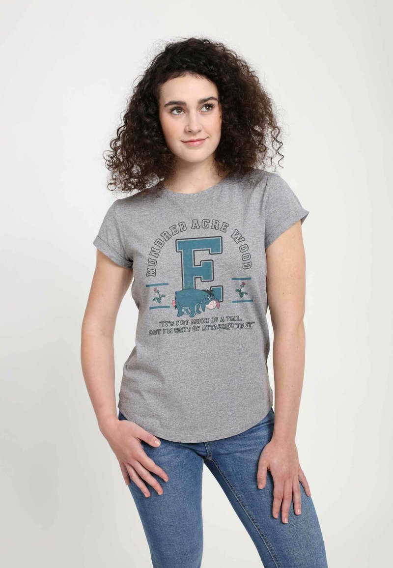 Disney DISNEY WINNIE THE POOH EEYORE COLLEGIATE - Camiseta estampada - melange grey