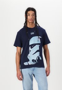GAP TEE - Tricou cu imprimeu - navy