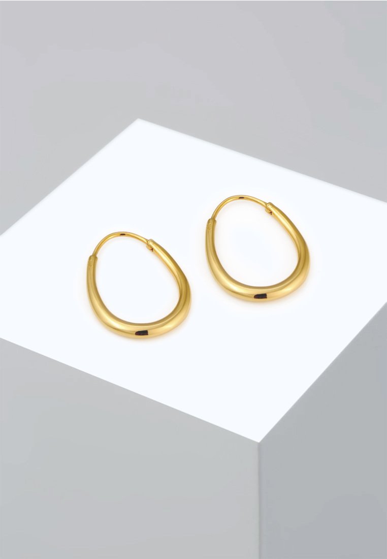 Elli OVAL SPECIAL HOOPS - Orecchini - gold-coloured