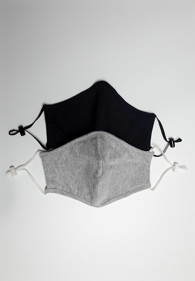 2 PACK - Masque en tissu - black/grey