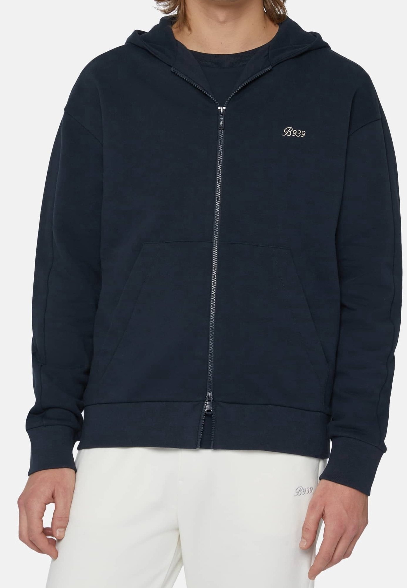 Boggi Milano Zip-up sweatshirt blue (Pre-owned)