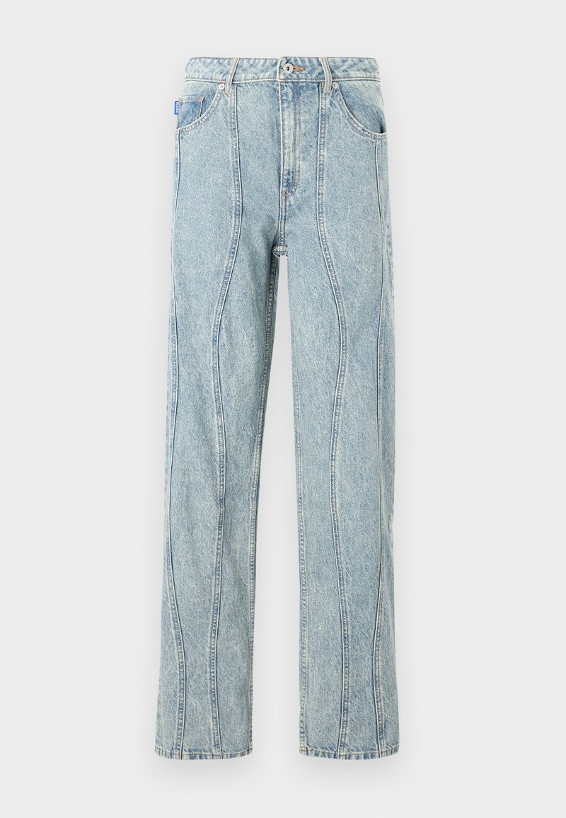 HUGO Relaxed fit jeans blauw