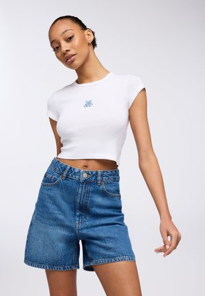 Terranova Shorts di jeans - blu denim medio