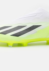 adidas Performance CRAZYFAST 1 FG - Fußballschuhe für festen Untergrund - footwear white/core black/lucid lemon
