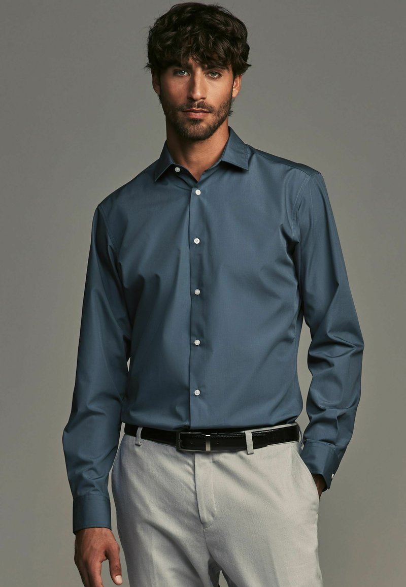 Next 3 PACK - SLIM FIT - Zakelijk overhemd - blue