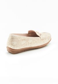 Damart CON FIBBIA - Zapatos sin cordones - coloris doré animalier