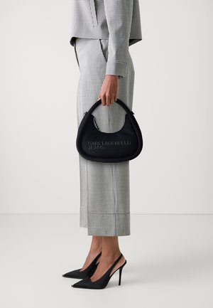 PUFFY TOP HANDLE - Handbag - black