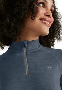FALKE WOOL-TECH HIGH ZIP NECK COLD TO VERY COLD TEMPERATURES - Undershirt - capitain