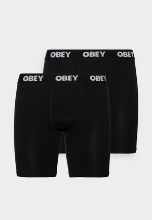 Obey Clothing, ESTABLISHED WORK 2 PACK - Boxers - black