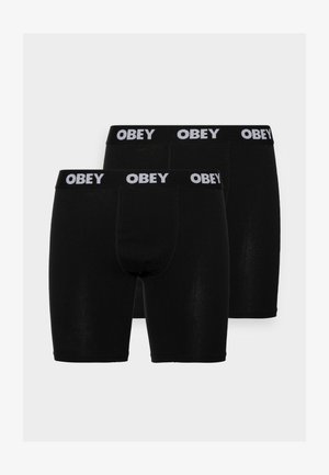 Obey Clothing, ESTABLISHED WORK 2 PACK - Boxers - black