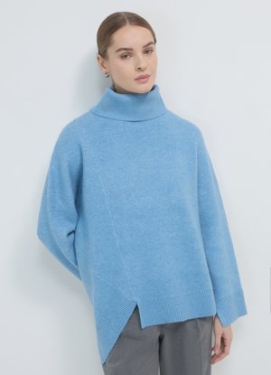 Calliope DOLCEVITA OVERSIZE ASIMMETRICA - Maglione - azzurro