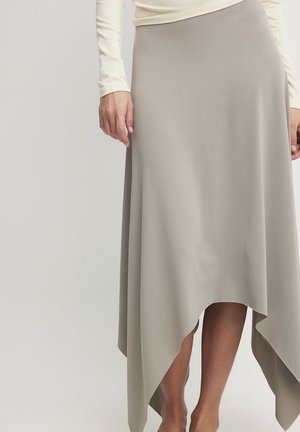FLOWY - Maxi skirt - grey