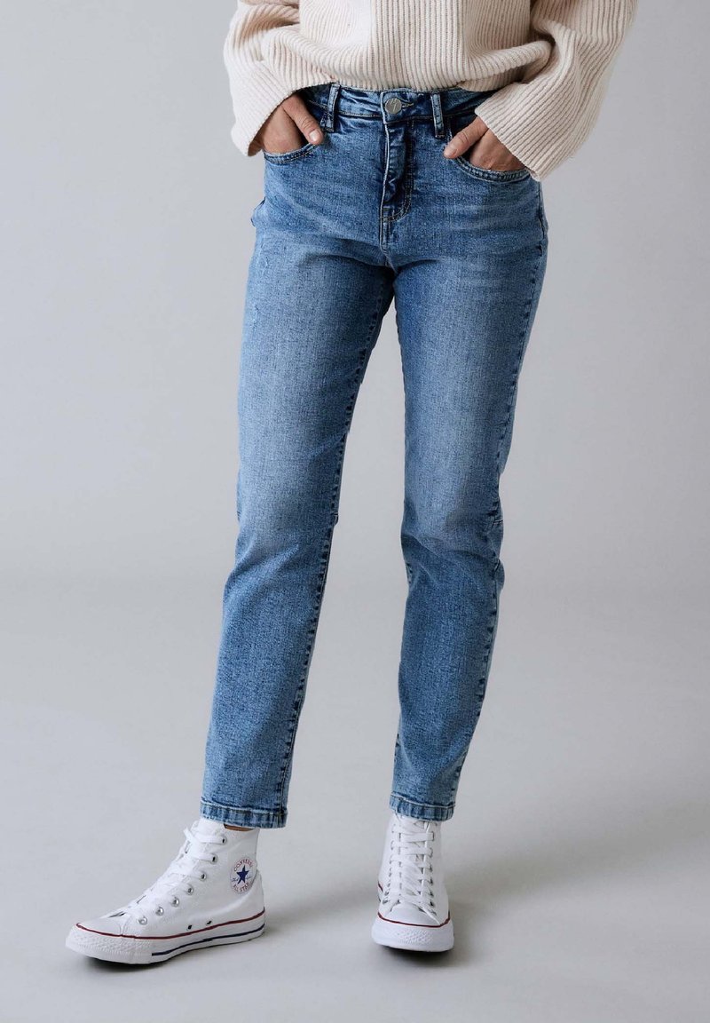 Opus Jeans Slim Fit chalky blue authentic/blau Zalando.de