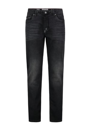 MIT USED - WASCHUNG UND TUNNELZUG - Jeans Tapered Fit - schwarz