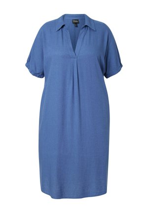 SHORT SLEEVE V-NECK - Freizeitkleid - atlantic blue