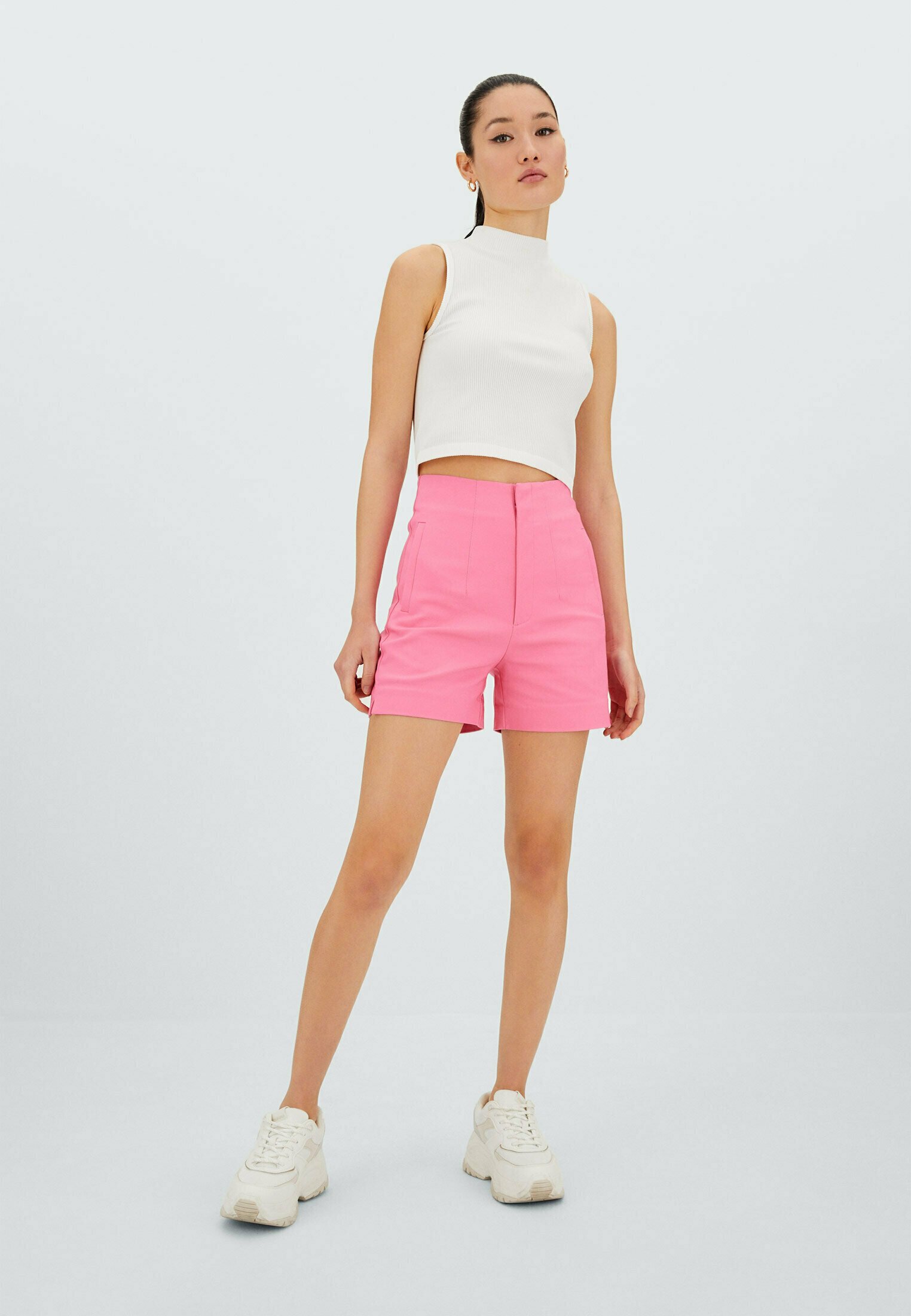Stradivarius BASIC - Shorts - pink/fuxia - Zalando.it