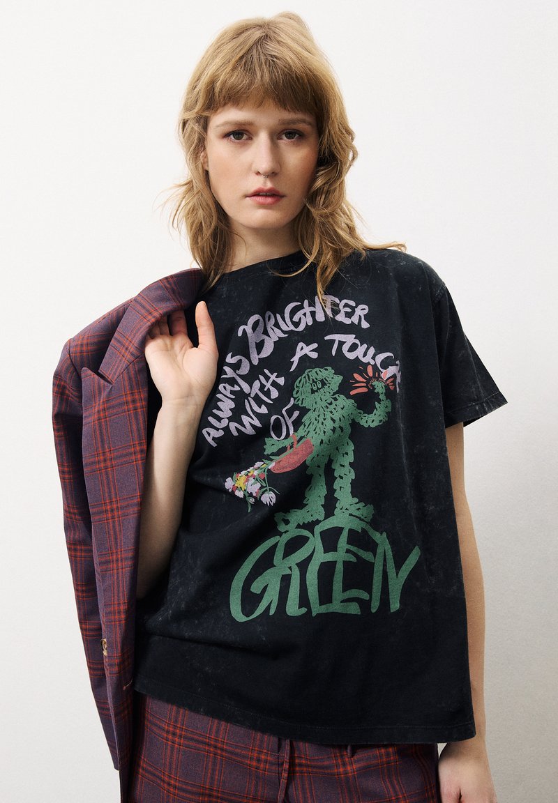FRNCH MAI - T-shirt imprimé - noir