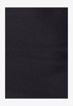 Black, smooth fabric with a slightly textured surface. The material appears stretchy and lightweight, suitable for various clothing applications.