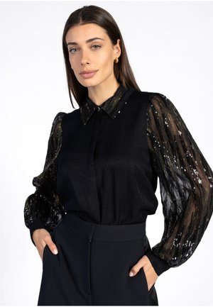 PILLAR PAILLETTE PES 522 - Overhemdblouse - black