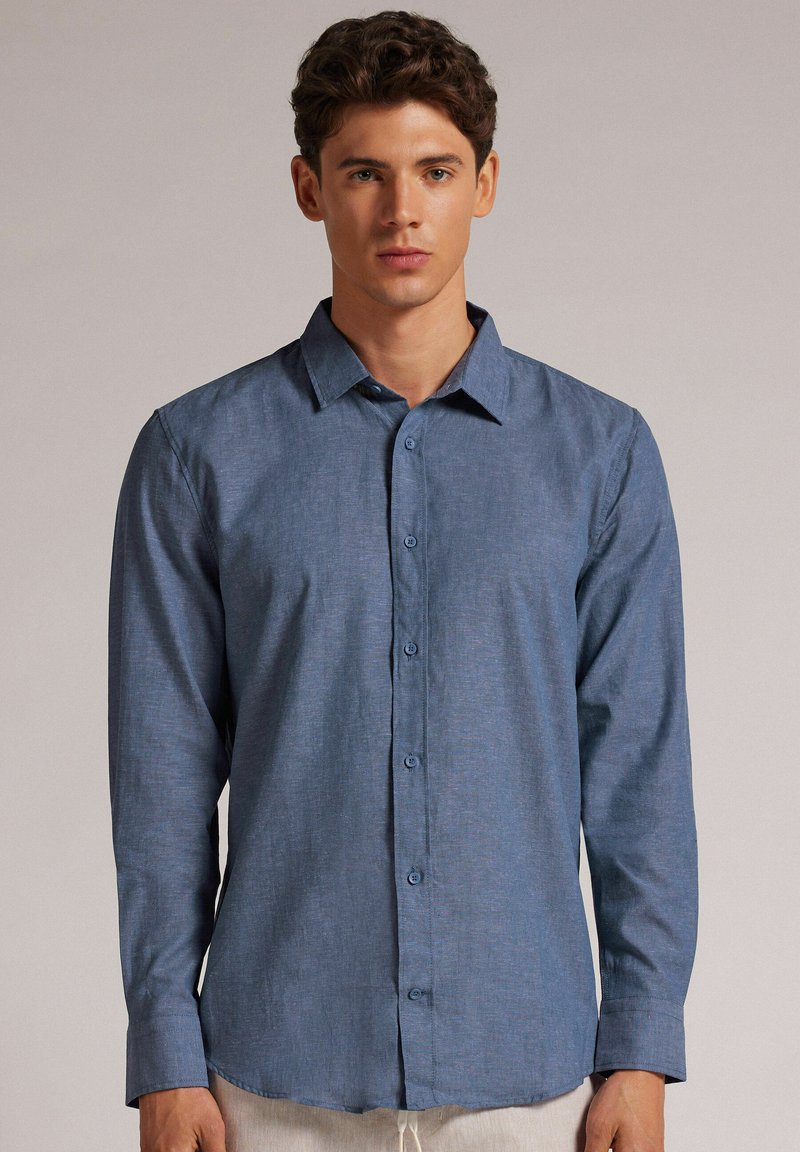 IUMAN Intimissimi Uomo Formální košile - hellblau j denim