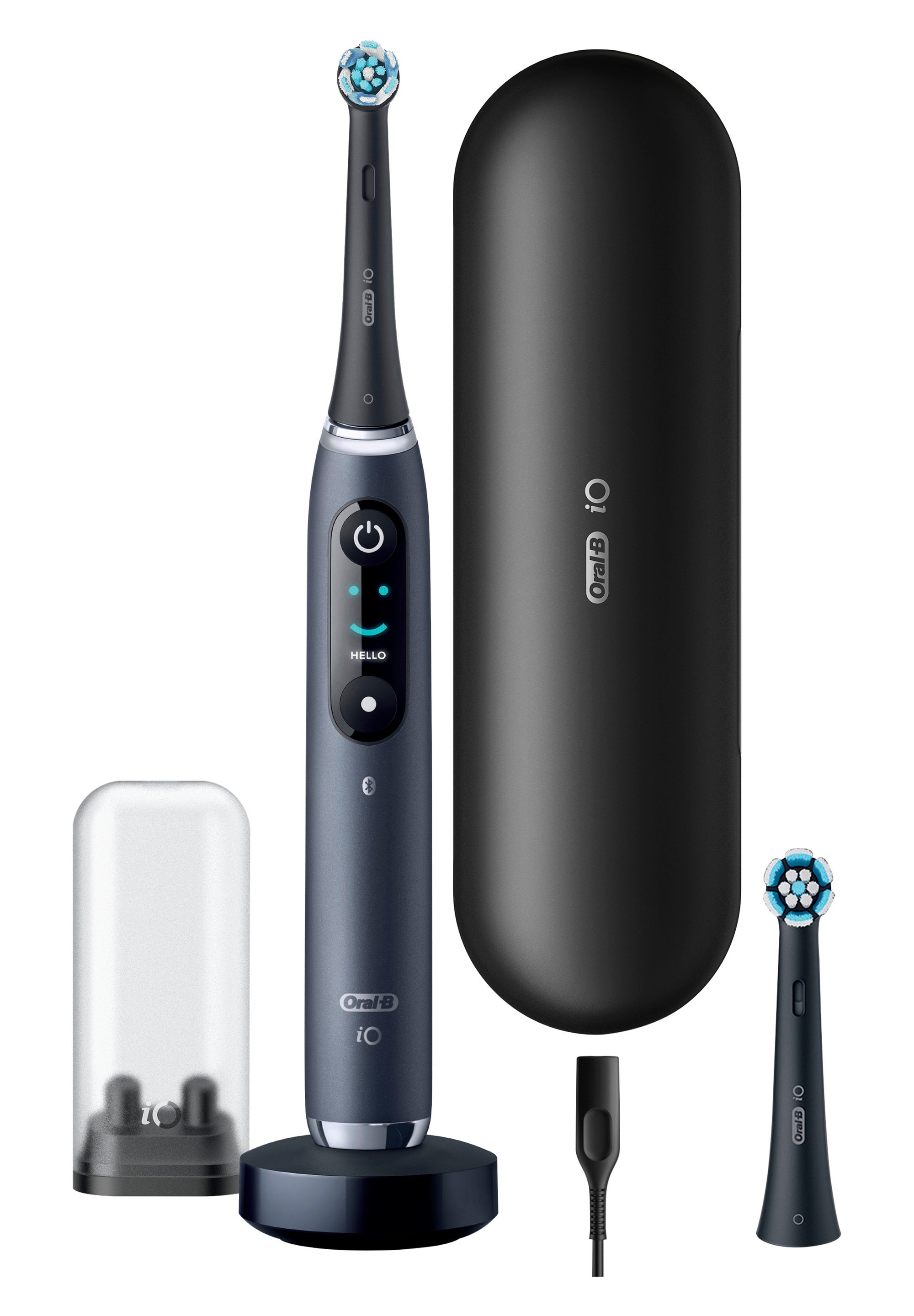 Oral-B ORAL-B ELEKTRISCHE ZAHNBÜRSTE - IO 9 + LADE-REISEETUI - BLACK ON - Elektrische  Zahnbürste - schwarz