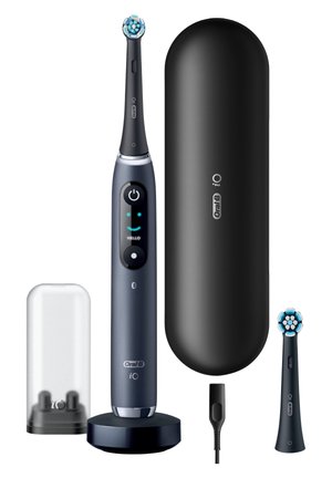 ORAL-B ELEKTRISCHE ZAHNBÜRSTE - IO 9 + LADE-REISEETUI - BLACK ON - Electric toothbrush - schwarz