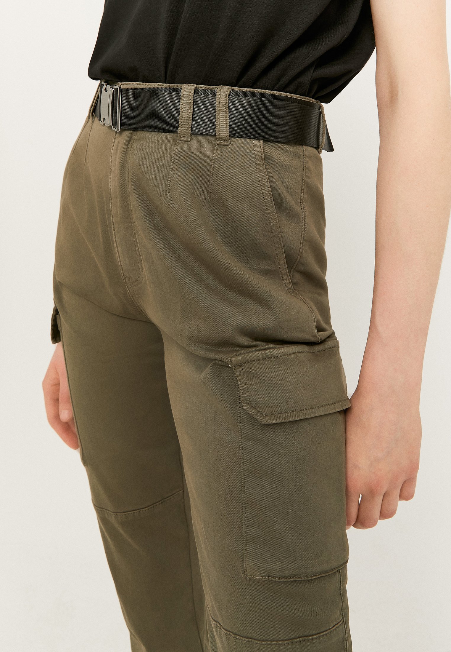 TALLY WEiJL HIGH WAIST - Cargo trousers - green - Zalando.de